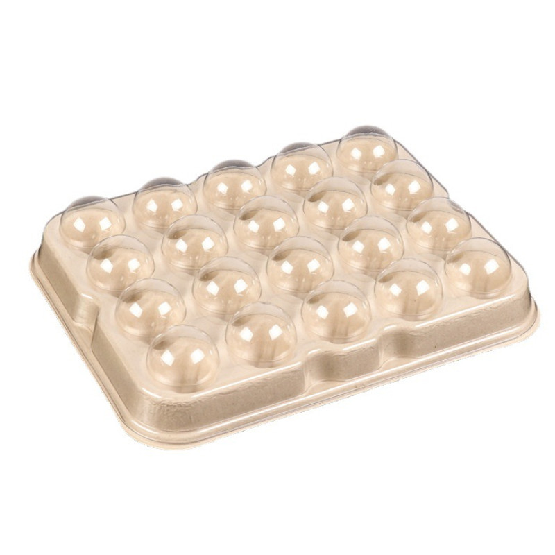 12 20 Holes Eco Friendly Bagasse Degradable Compostable Bayberry Strawberry Sugarcane Molded Tray