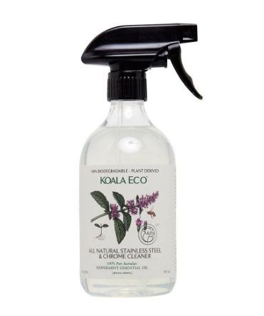 All Natural Stainless Steel And Chrome Cleaner - Peppermint Essential Oil