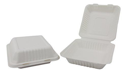 Bagasse Clamshell Meal Box