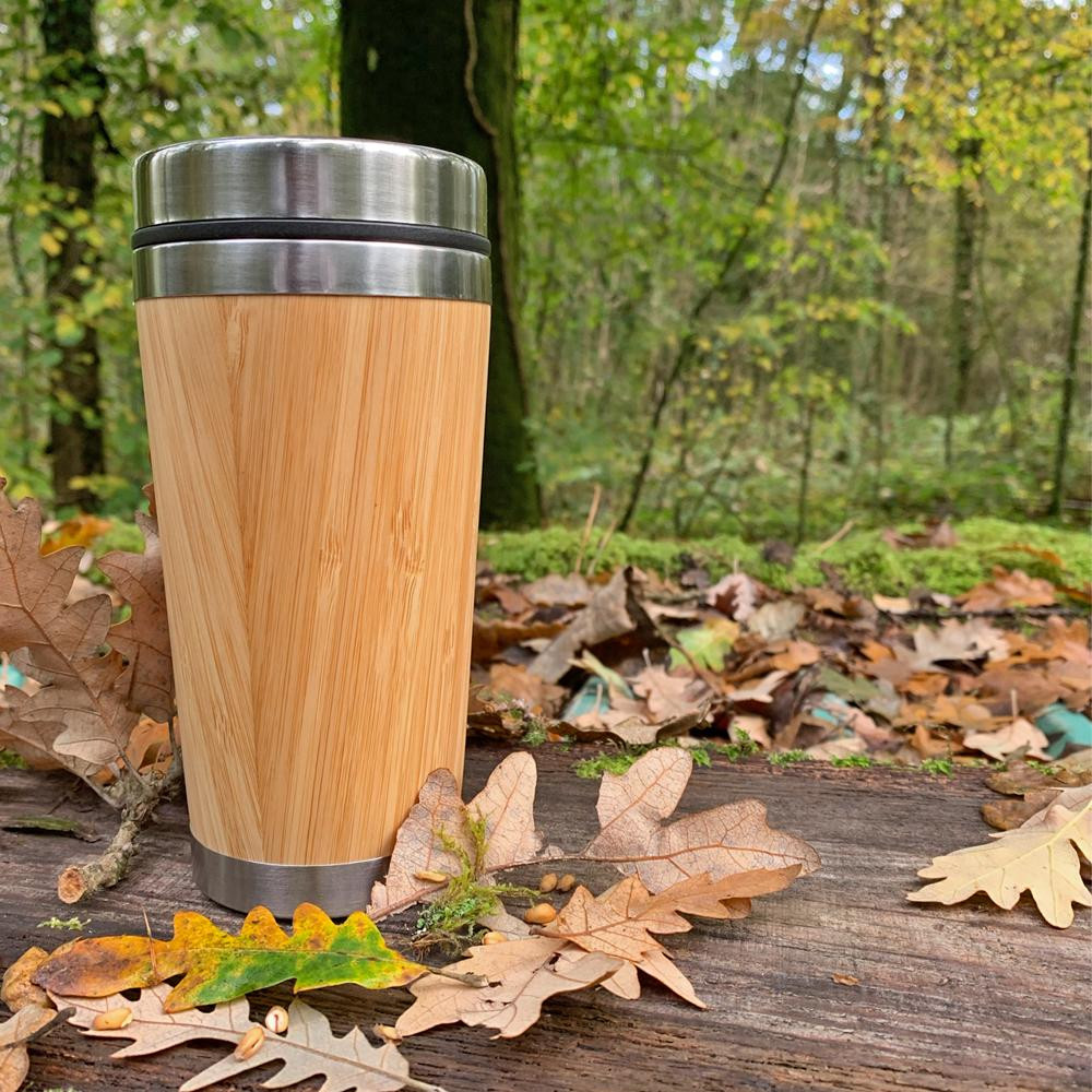 Bamboo and Stainless Steel Travel Mug