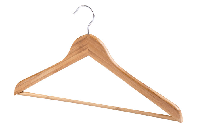 Bamboo clothes hanger