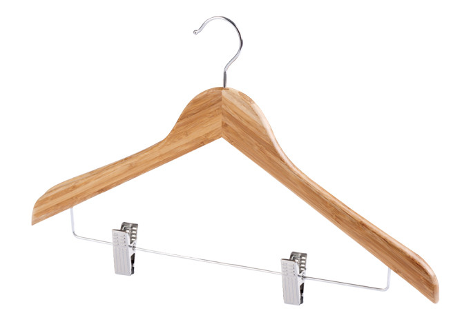 Bamboo clothes hanger