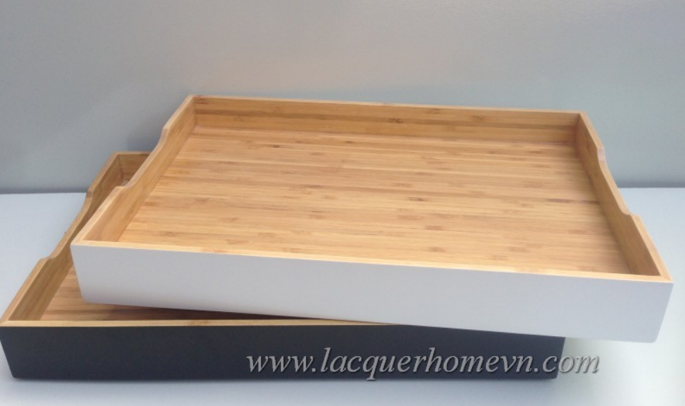 Bamboo Lacquer Serving Tray