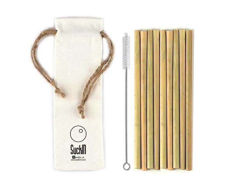 Bamboo Straws- Pack of 8