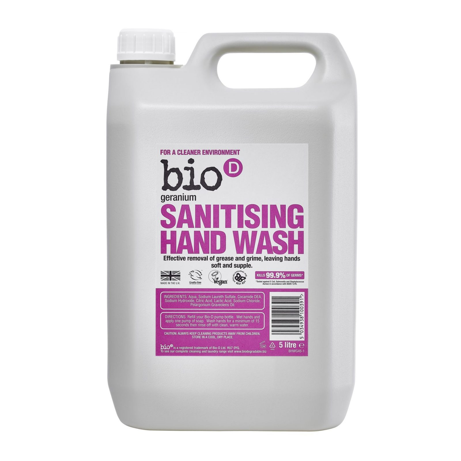 Bio-D Geranium Sanitising Hand Wash