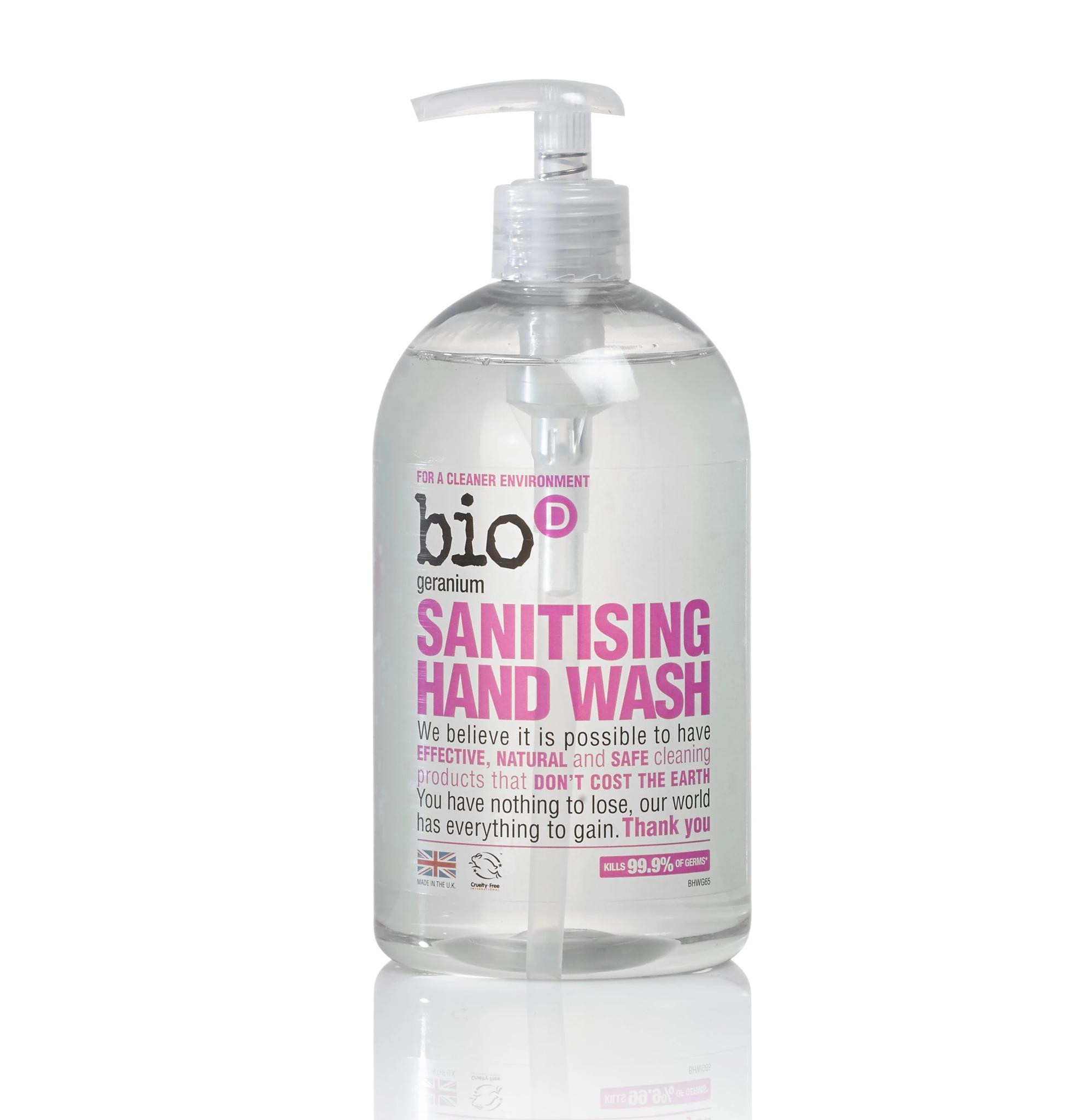 Bio-D Sanitising Hand Wash (Geranium)