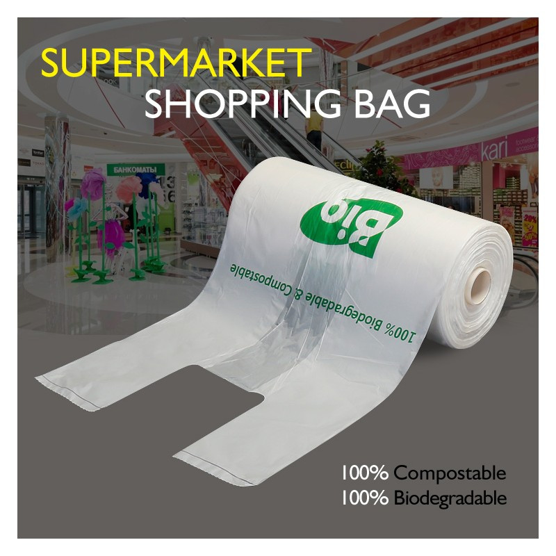 Biodegradable Shopping Bag in Roll