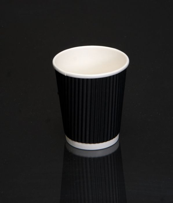 Black Ripple Coffee Cup