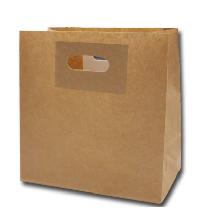 Brown Paper Bags With Die-Cut Handle