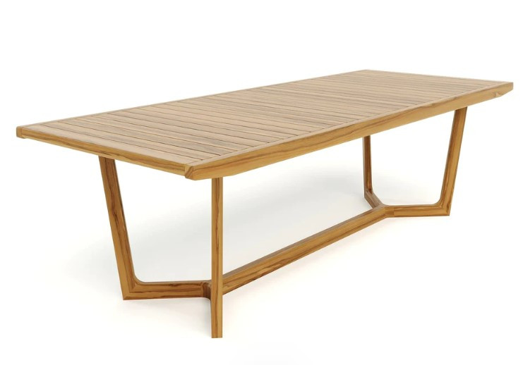 Casares Dining Table with Slatted Top