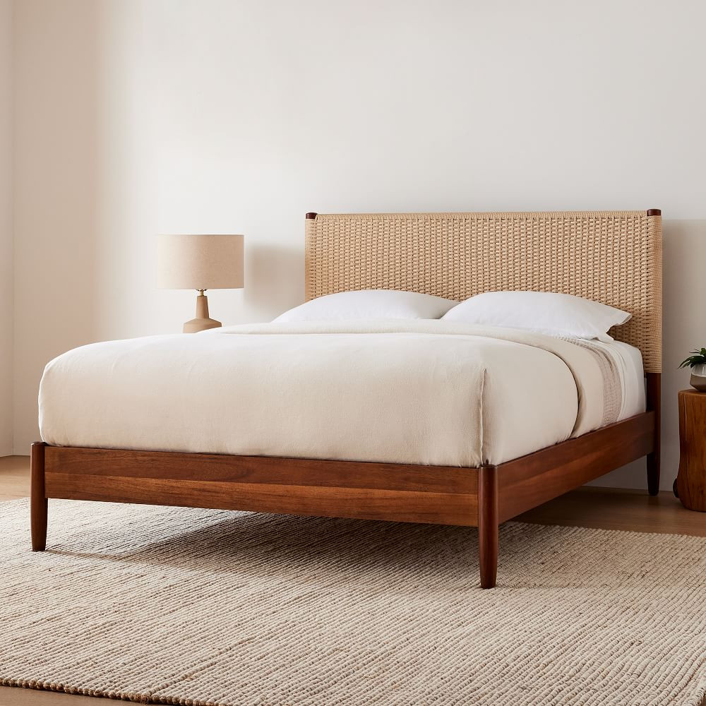 Chadwick Mid-Century Woven Bed