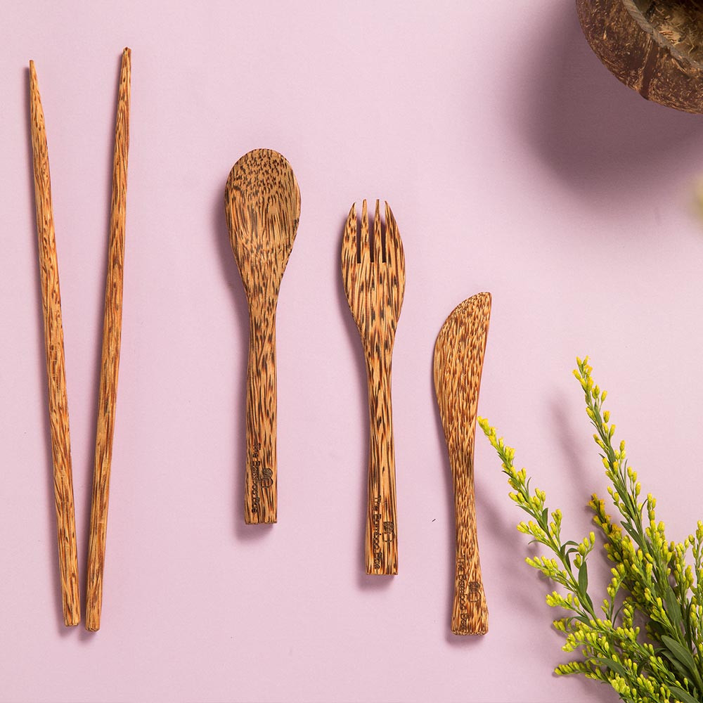 CoCo Wood Cutlery | Spoon, Fork, Chopsticks & Knife