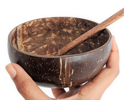 Coconut Bowl /Shell + Spoon