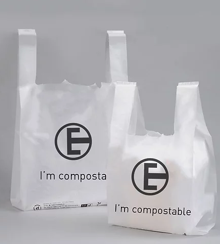 Compostable Corn Starch Shopping Bag