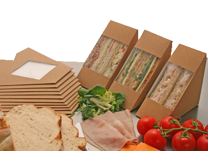 Compostable Deepfill Sandwich Wedges