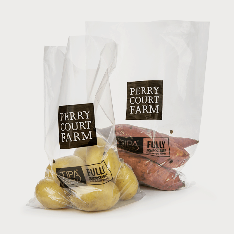 Compostable Open Bags for Fresh Product and Meat