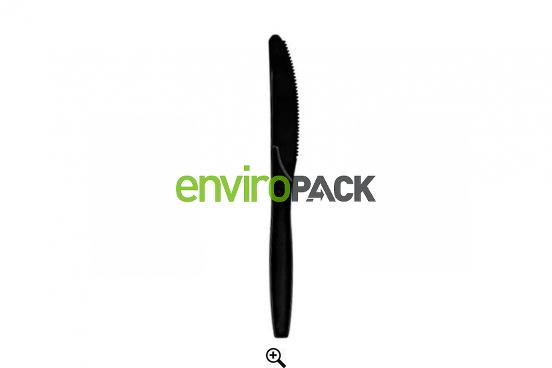 CPLA Compostable Knives Black