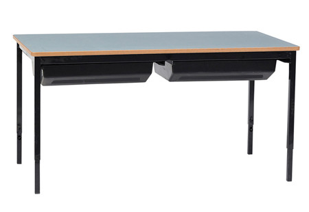 DUAL DESK WITH SLIDE OUT TRAY (RE-T41)
