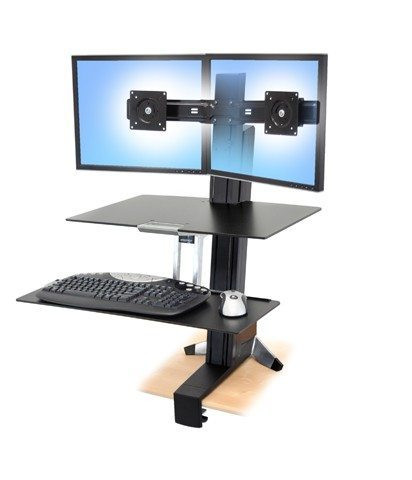 ERGOTRON WORKFIT S FOR DUAL MONITORS WITH WORKSURFACE