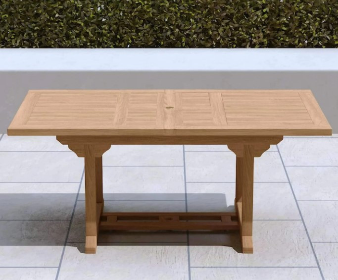 Garden Extending Teak Dining Table - various sizes from 4 to 14 Seater