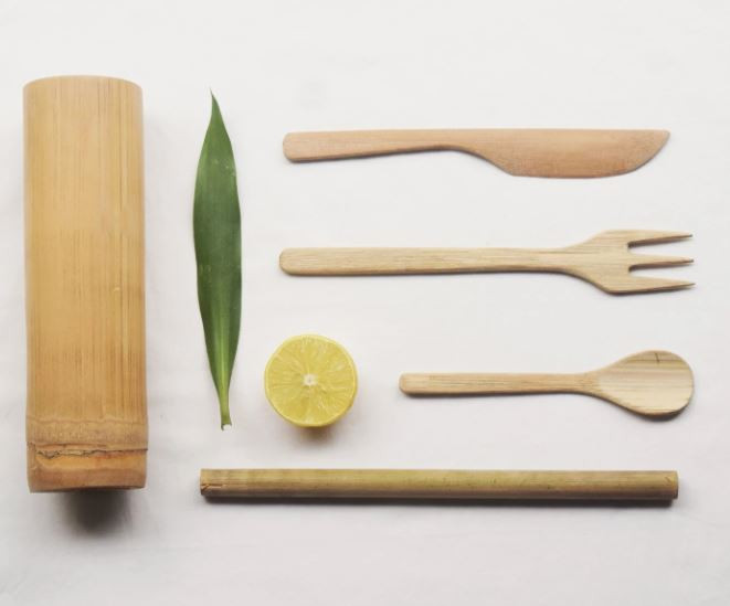Gingerlime Bamboo Travel Cutlery Set