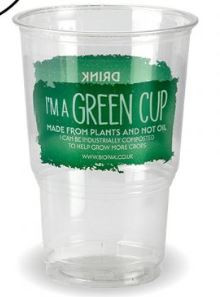 Half Pint Bioplastic Cup