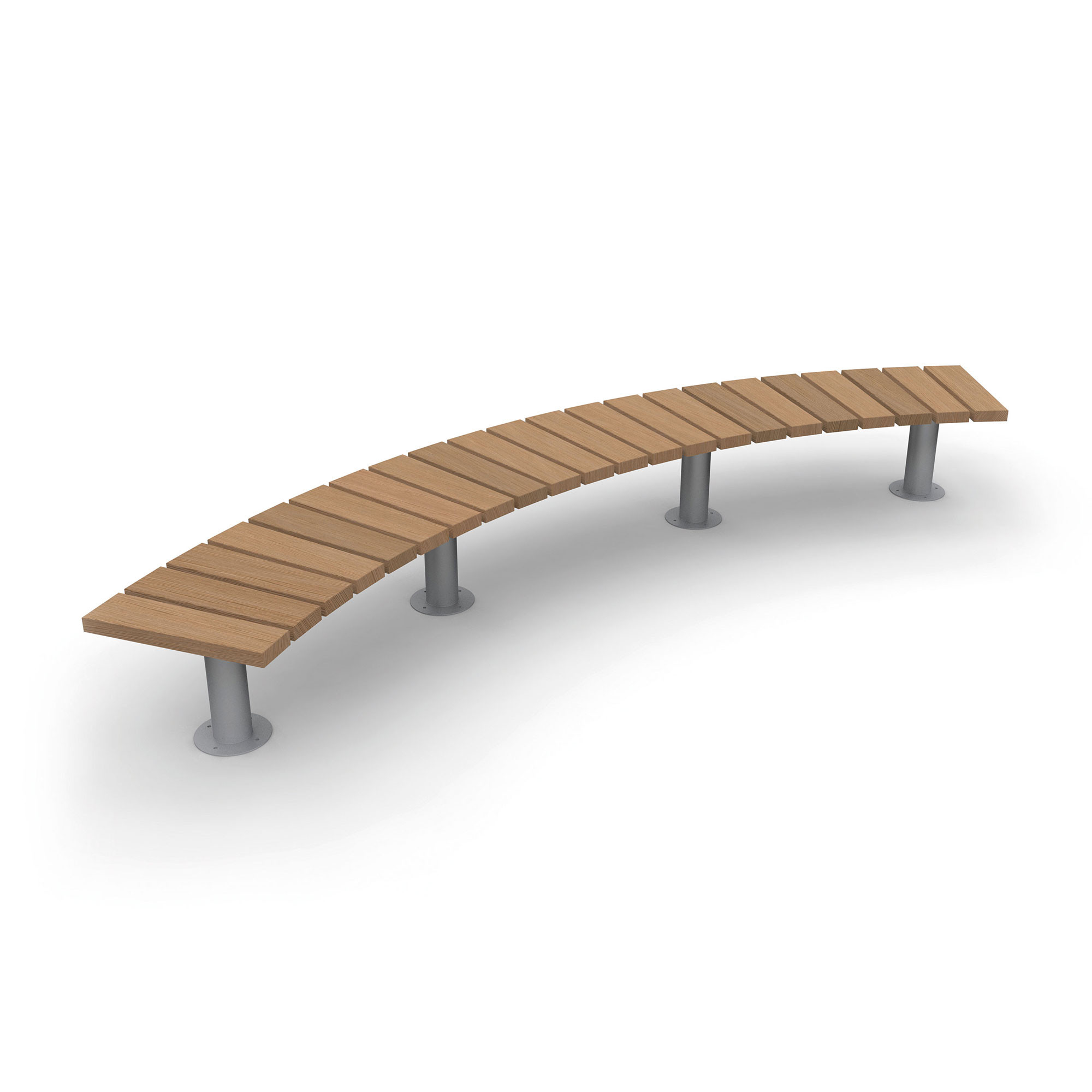 Halo Backless Bench : Curved