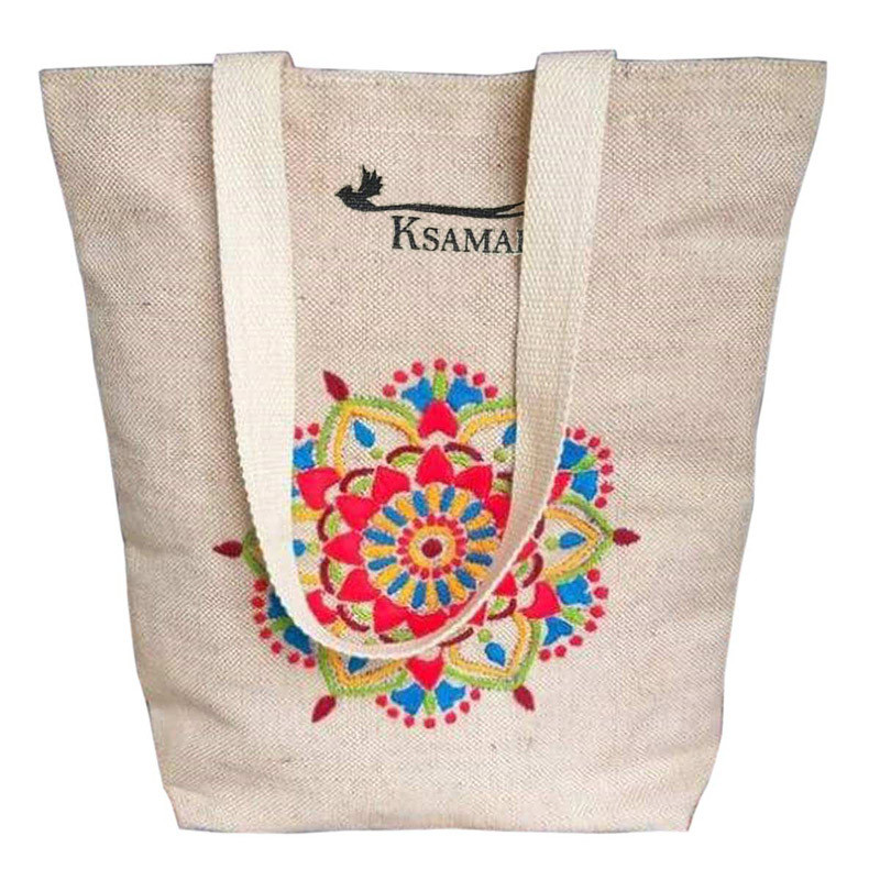 Hand Embroidered – Alpana Tote Bag