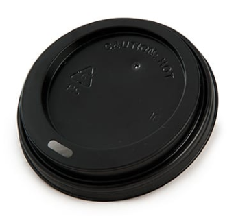 Hot Cup Lid – Black – 8oz/240ml