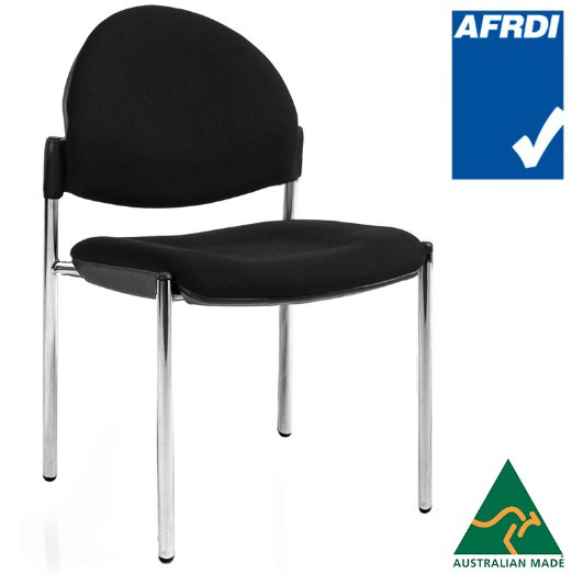 Juni 4 Leg Curved Back Visitor Chair without Arms