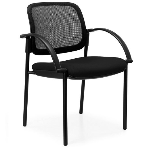 Juni 4 Leg Mesh Back Visitor Chair with Arms