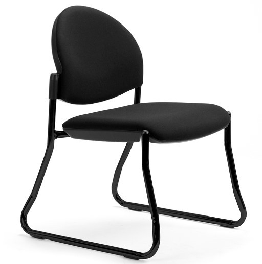 Juni Sled Frame Curved Back Visitor Chair without Arms