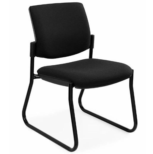 Juni Sled Frame Square Back Visitor Chair without Arms