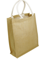 Jute Bags – Short Cotton Web Handle (with Gusset)