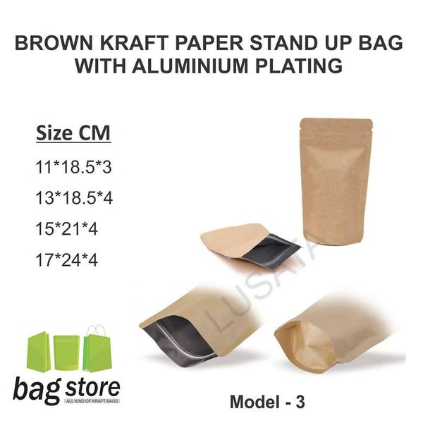 Kraft Paper Window Bag Stand up Pouches