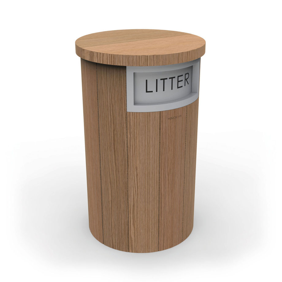LBR 90 Round Lockable Litter Bin