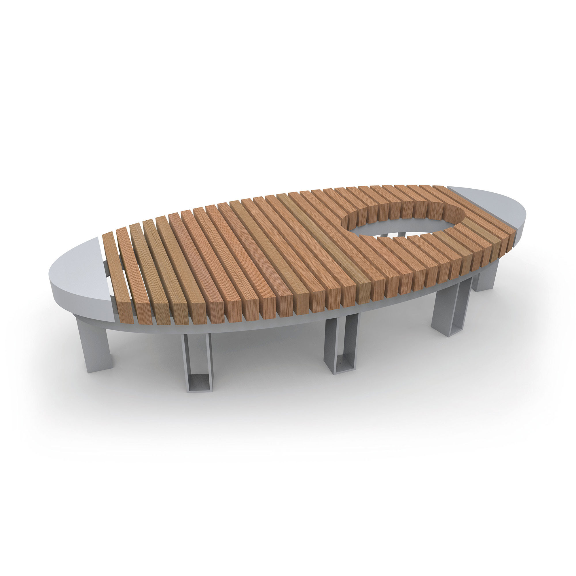Lime Grove Backless Bench : Tree Void