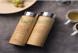 Natural Bamboo Vacuum Thermo Flask