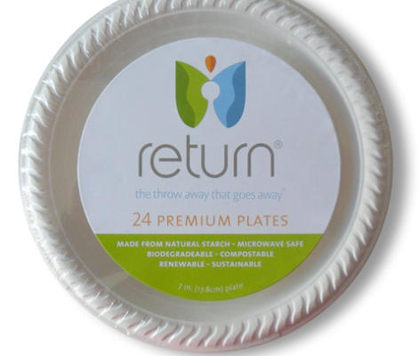 Natural Starch Compostable Plates