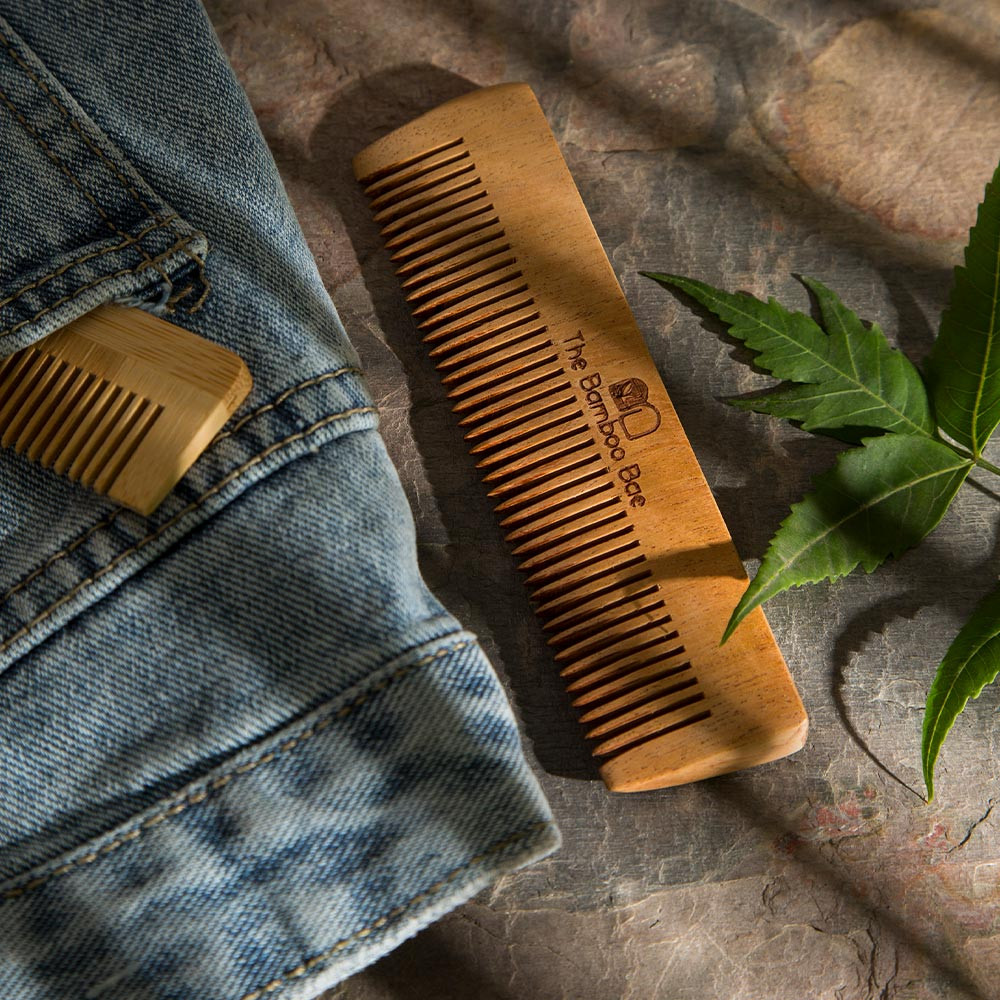 Neem Comb | With Reusable Jute Pouch