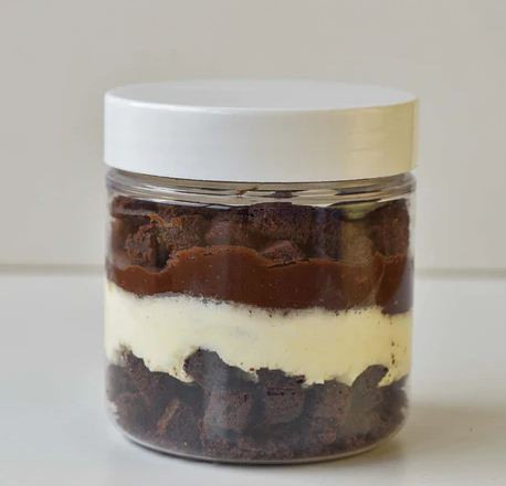 No-Bake Vegan Double Chocolate Brownie Dessert Jars