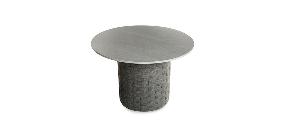 Oasis Outdoor Pedestal Side Table – Lattice
