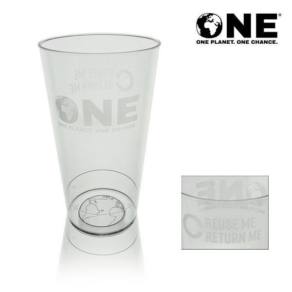 ONE Planet ONE Chance® Polycarbonate Reusable Pint To Line (22oz)