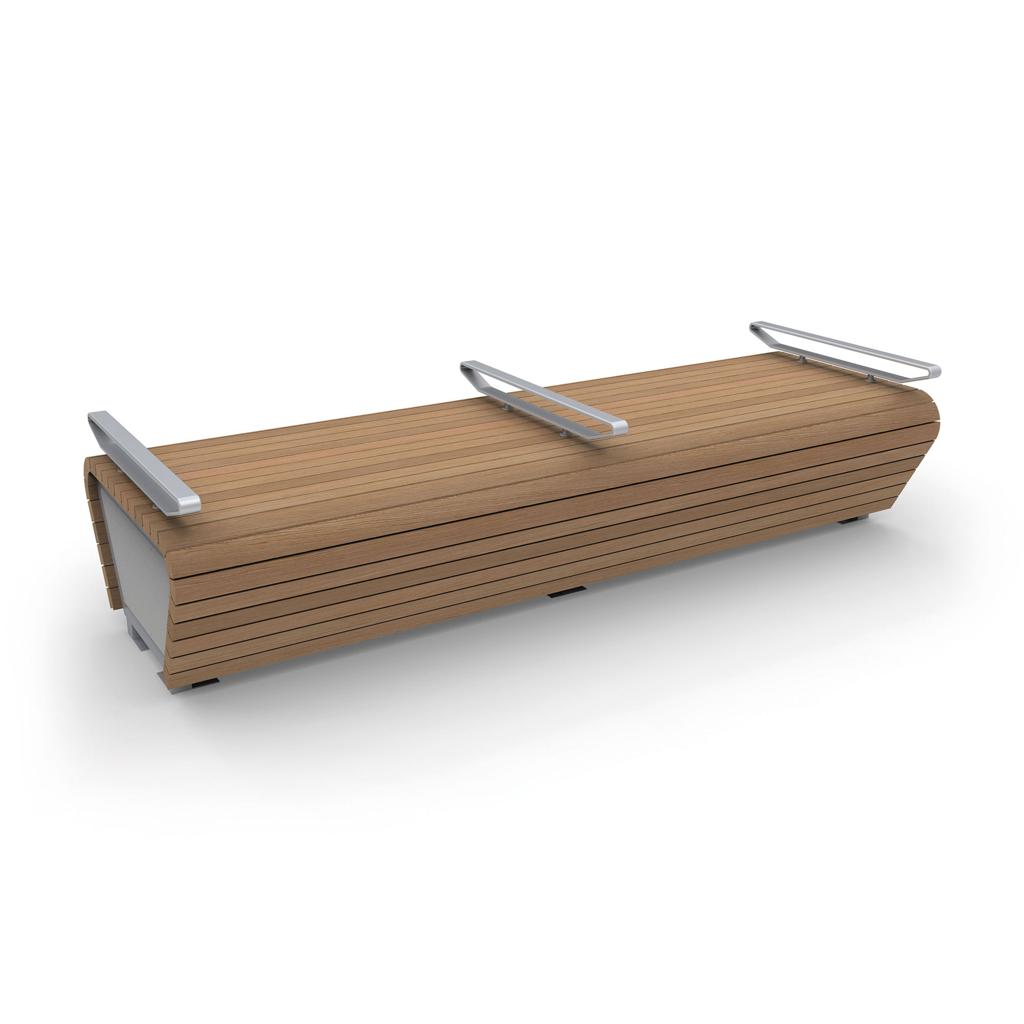 Pavilion Backless Bench : Trapezoid