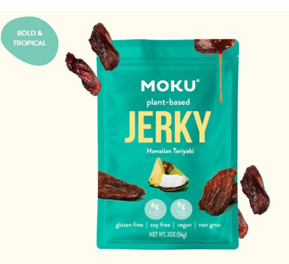 Plant based Hawaiian Teriyaki Mushroom Jerky Snack