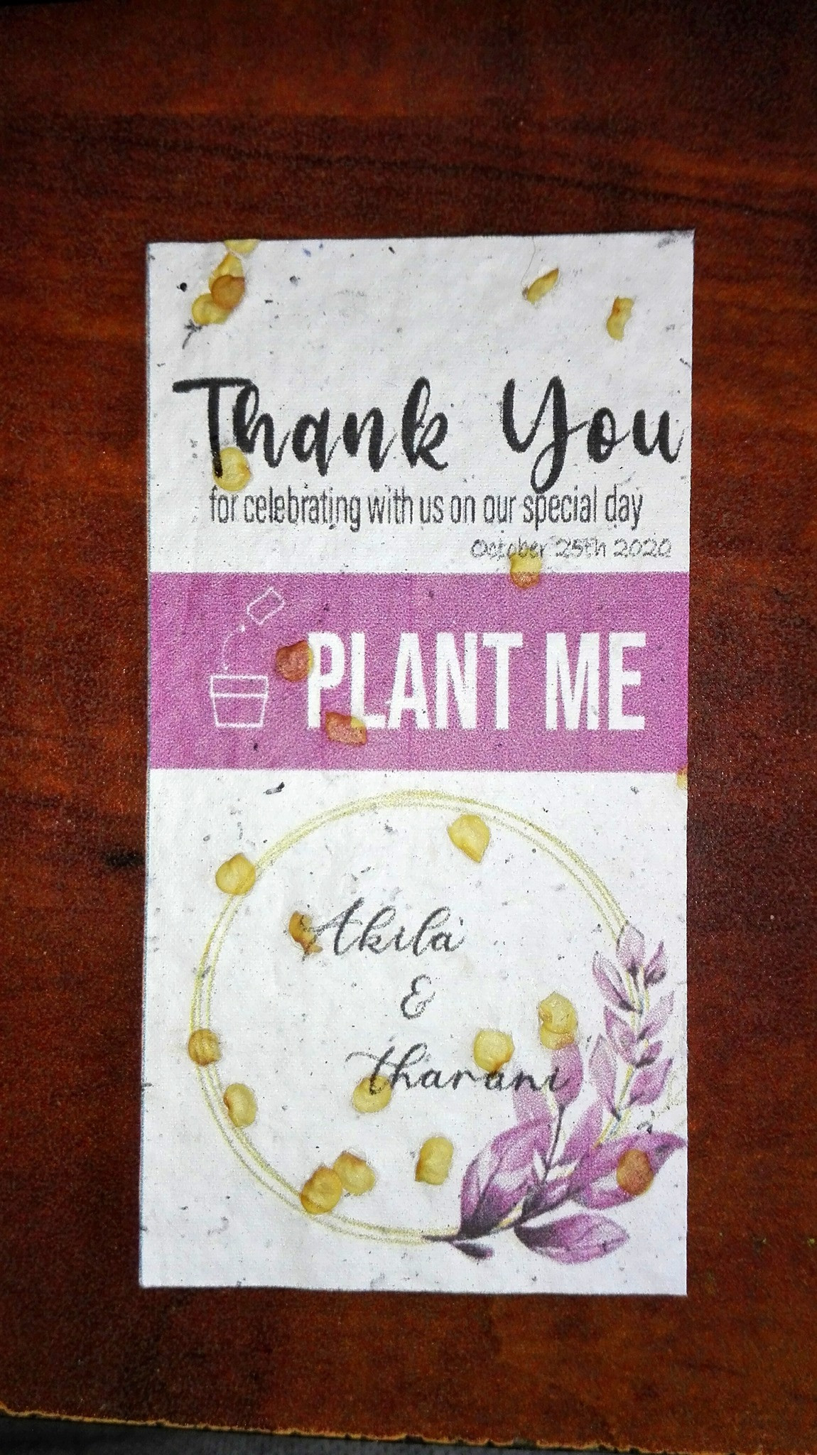 Plantable Seed Card