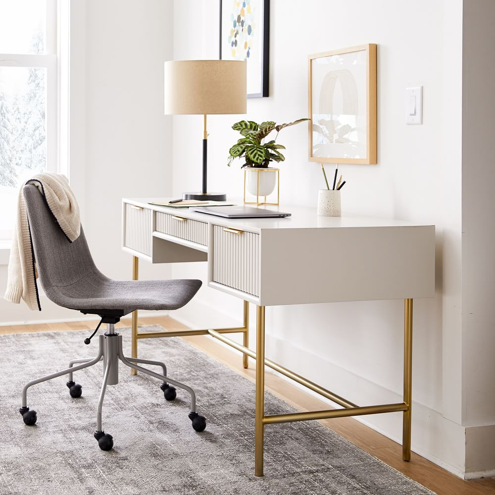 Quinn Desk & Slope Office Chair Set