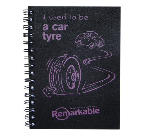 Recycled Tyre Notebook