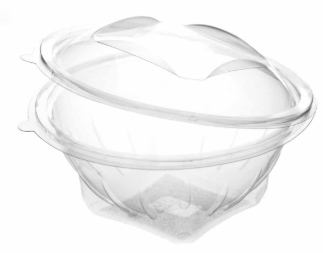 Revive rPET Round Hinged Container – 17oz / 500ml