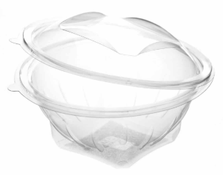 Revive rPET Round Hinged Container – 8oz / 250ml